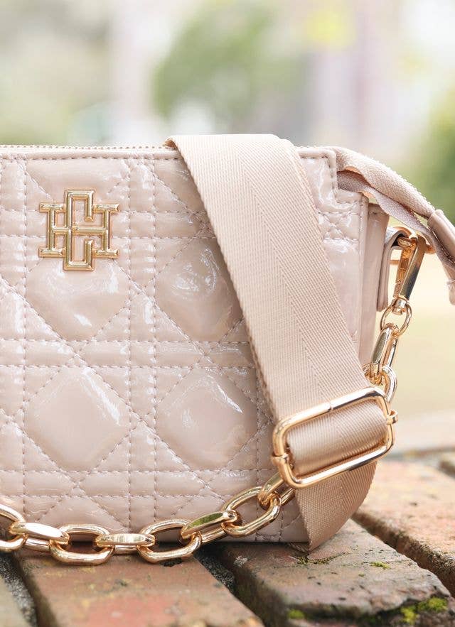 Jace Crossbody NUDE PATENT LQ