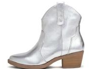 SHORTIE SILVER BOOTS