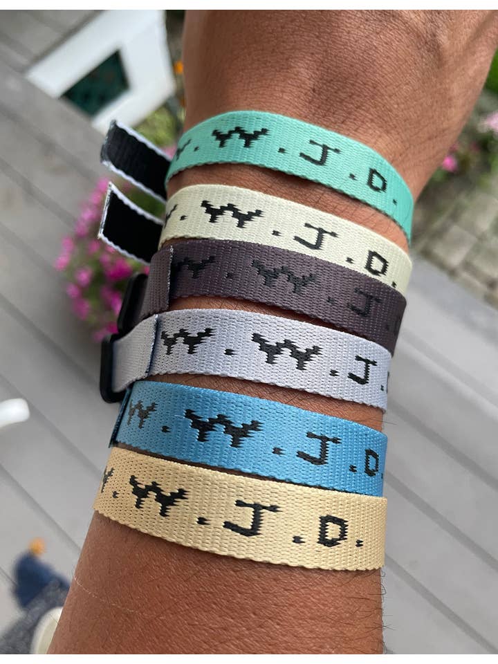 WWJD BRACELET - SURF COLORS