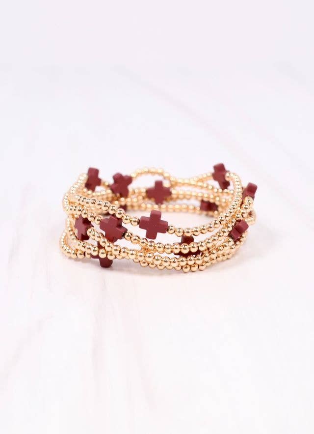 Brittany Cross Bracelet Set