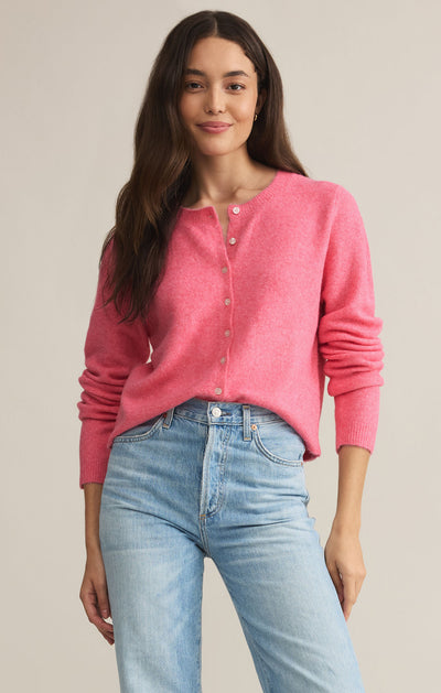 MEDINA CARDIGAN - DISCO PINK