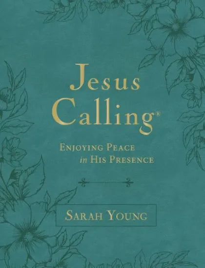 Jesus Calling, Large Text Teal Leather