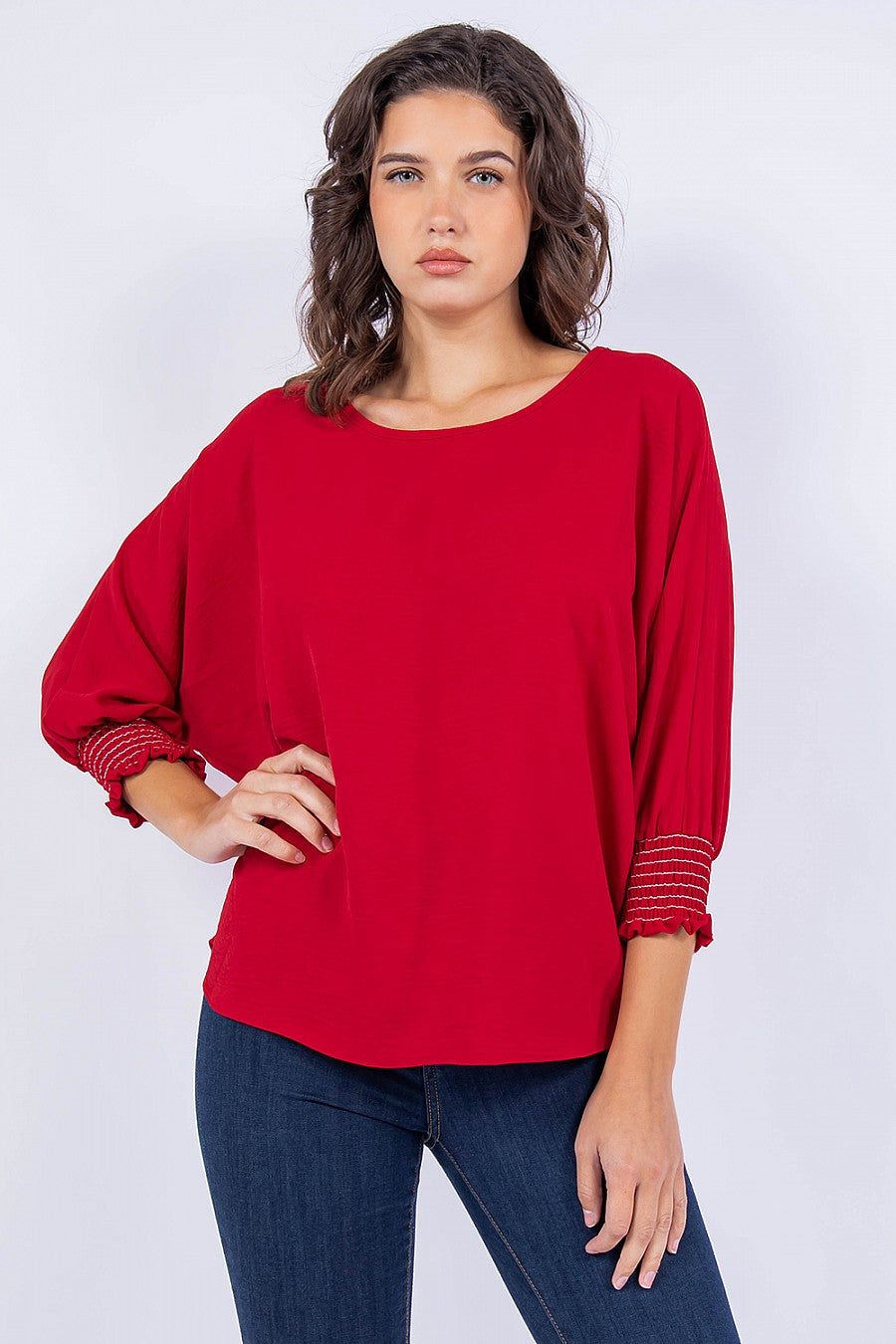 CELESTE TOP - RED (PLUS)