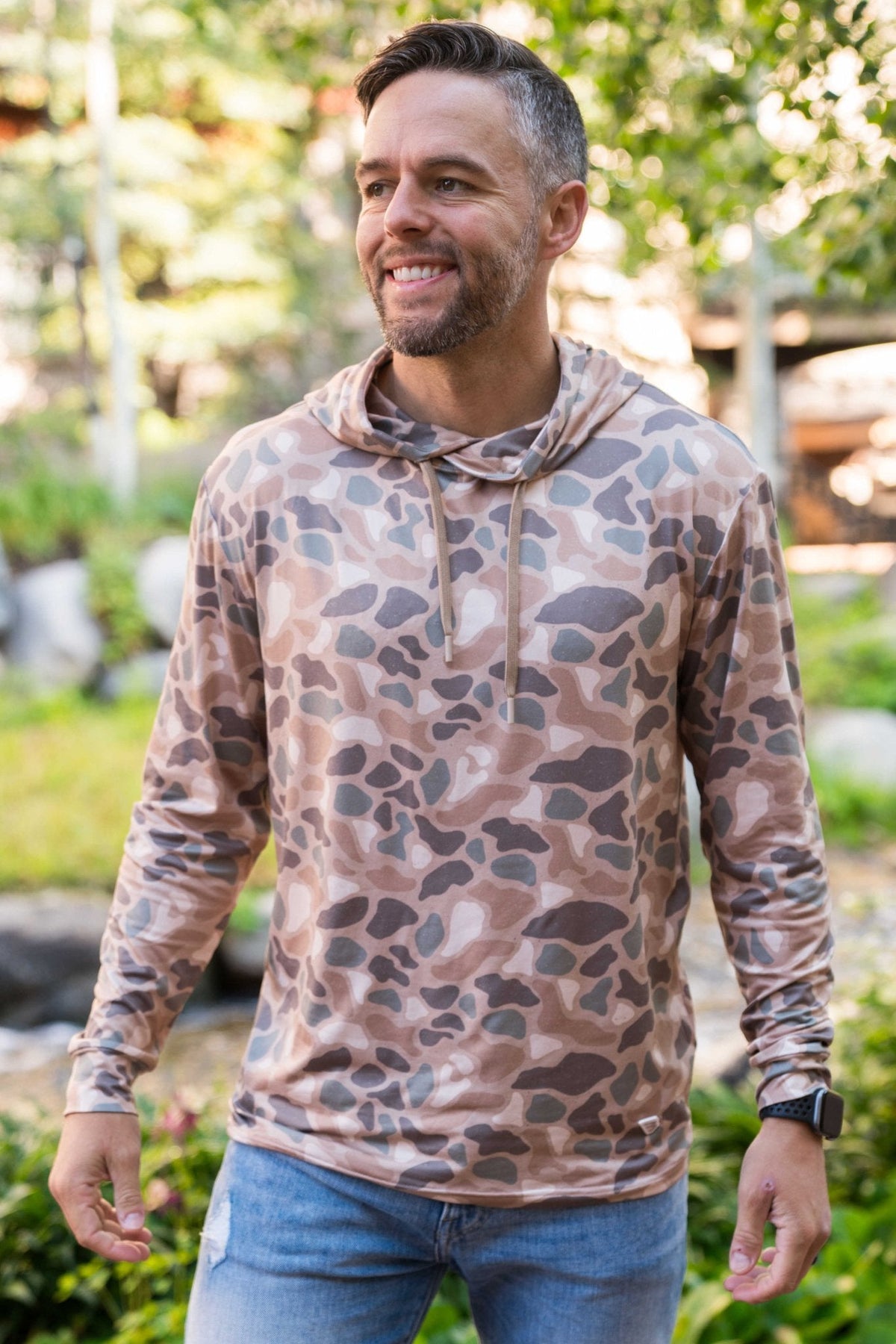 B PERF HOODIE - PINTAIL CAMO