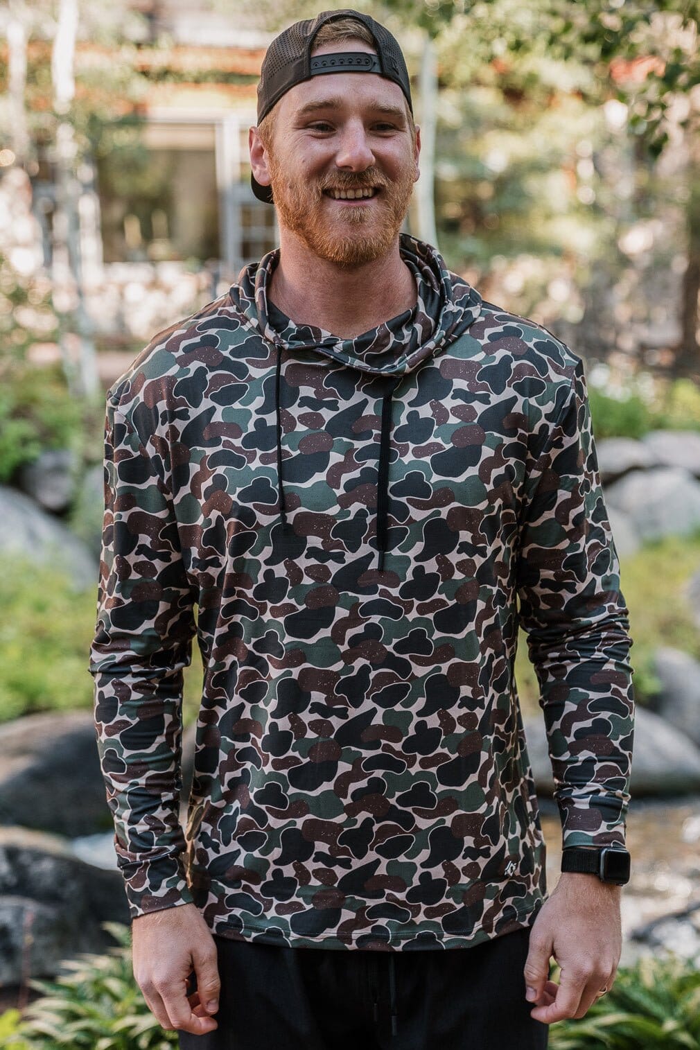 B PERF HOODIE - Throwback Camo