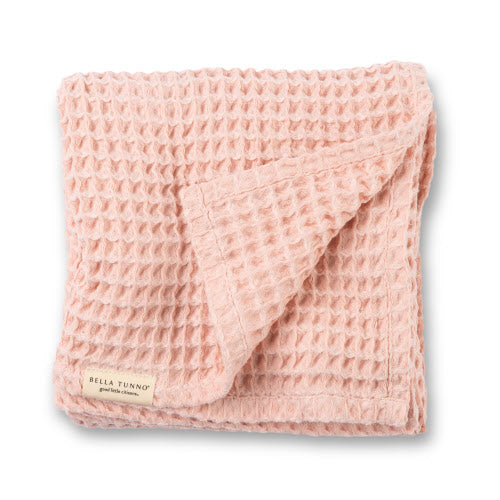 WAFFLE BABY BLANKET - BLUSH