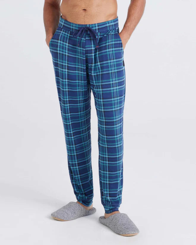 SAXX SNOOZE FLANNEL PANT - DK DENIM