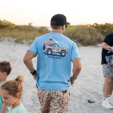 SS - Camo Beach Cruiser - Heather Periwinkle