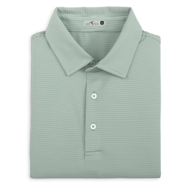 PINE CLUB PINSTRIPE PERFORMANCE POLO