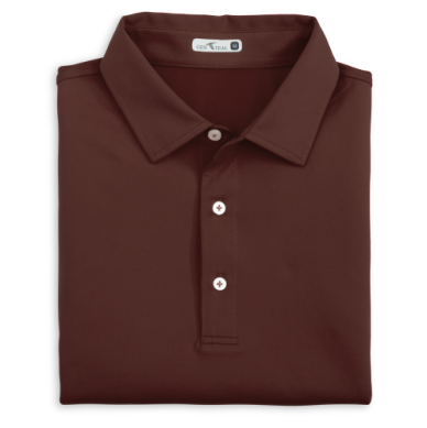 MAROON SOLID PERFORMANCE POLO