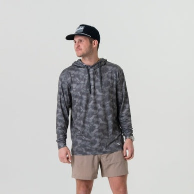 B PERF HOODIE - STONE CAMO