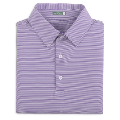 PLUM CLUB PINSTRIPE POLO