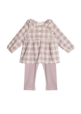 PERIWINKLE PLAID SET