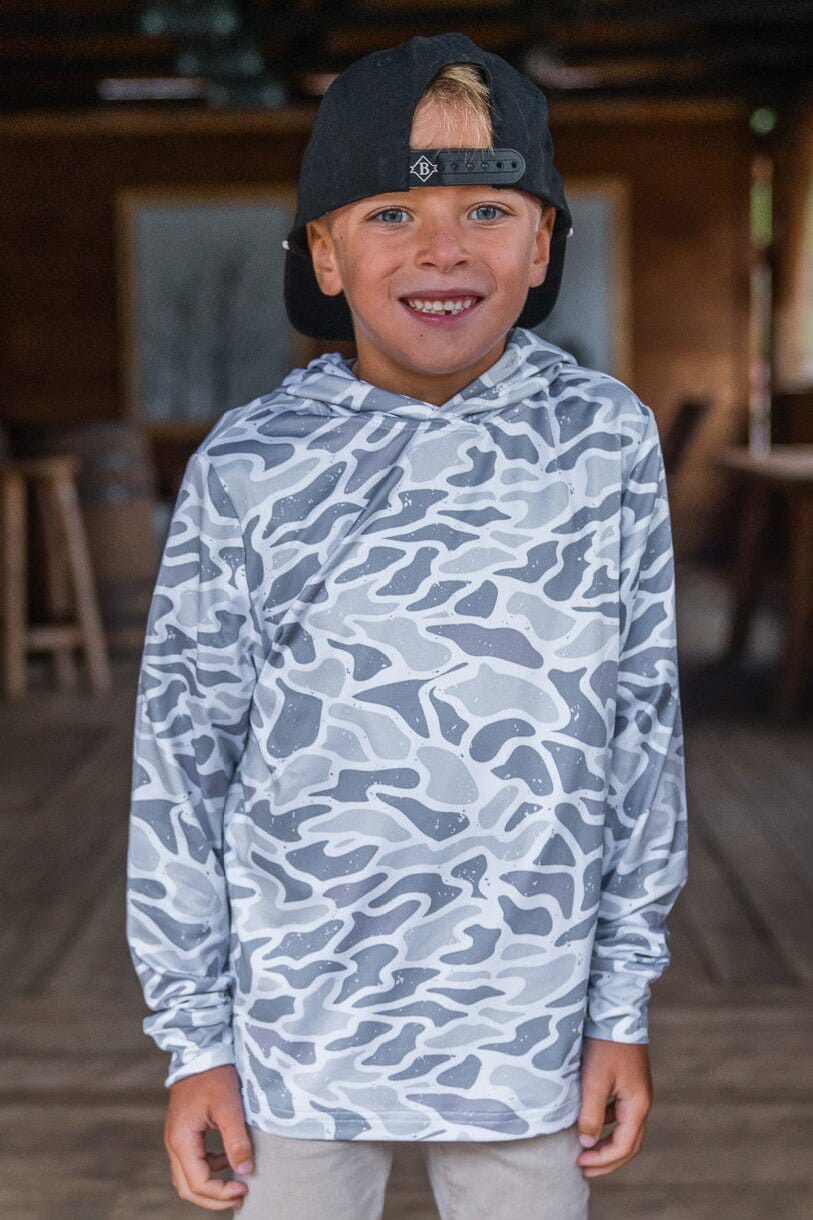 YOUTH PERF HOODIE WHITE CAMO