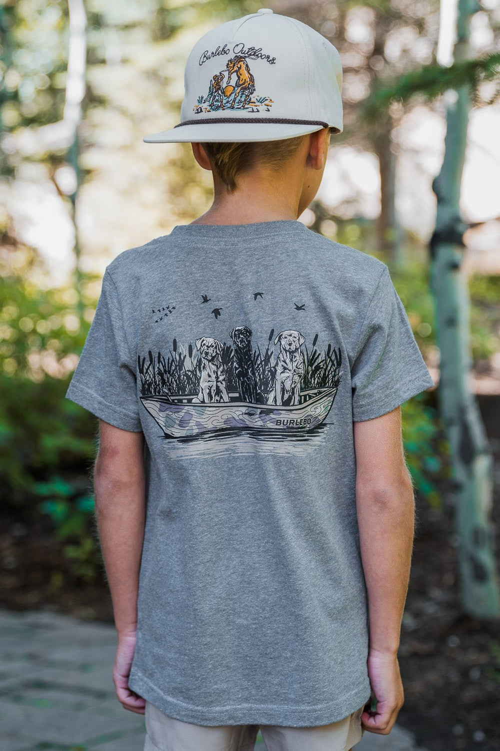 YOUTH DOGS ON A BOAT TEE