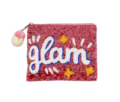 BEADED COIN POUCH