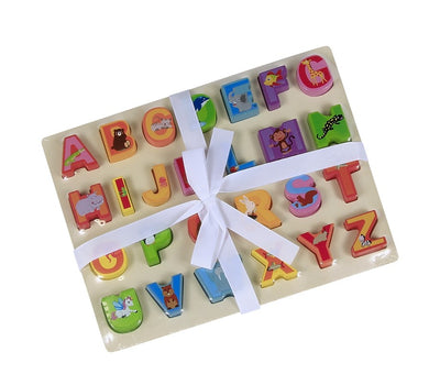 WOODEN ALPHABET OR NUMBER PUZZLE